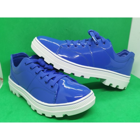 Skechers Shoes - Skechers Women's 155201 Patent Blue Roadies 90sBBY Casual Shoes Size 8.5M